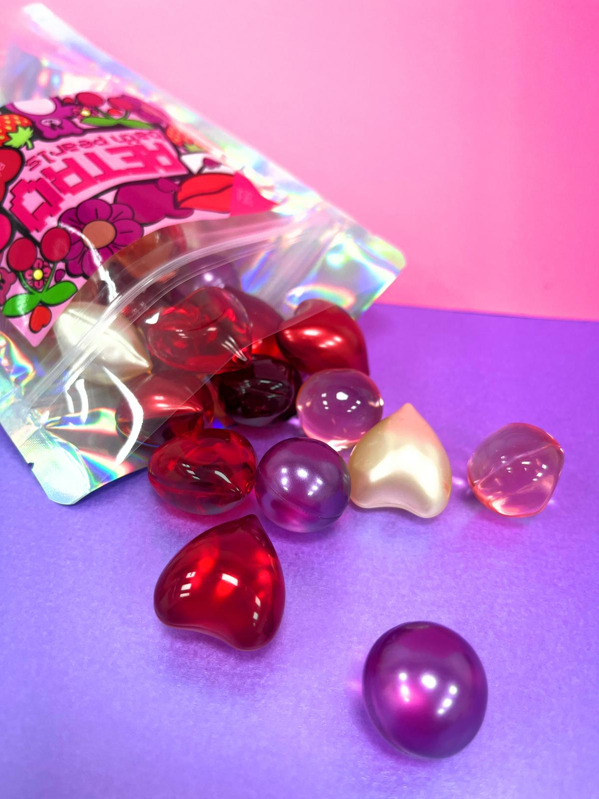 30 Pack of Pink Edition Pearls. Strawberry, Cherry, Vanilla and Lychee scented Bath Pearls.