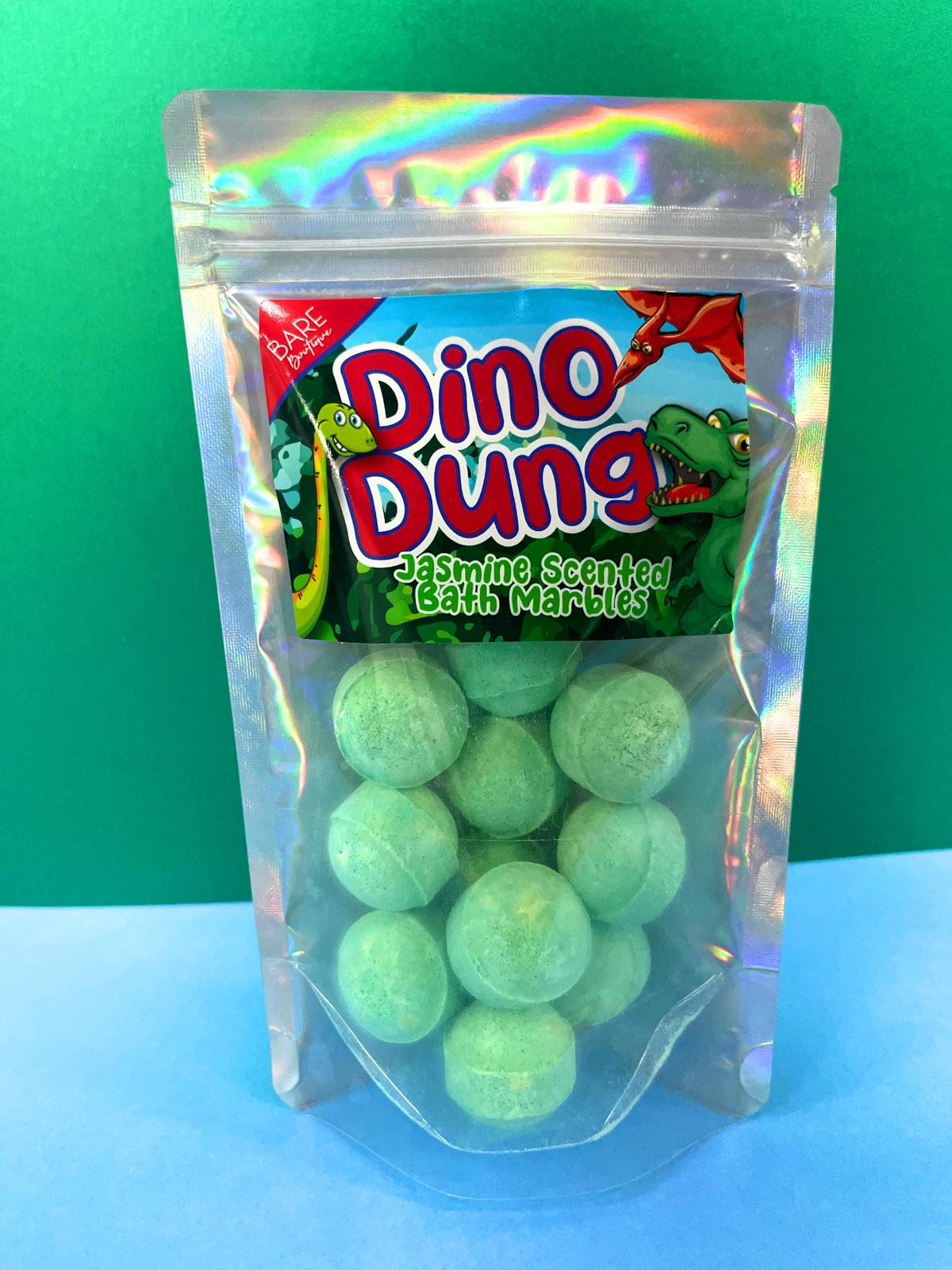 Dino Dung - 12 Pack Jasmine Scented Green Bath Marbles