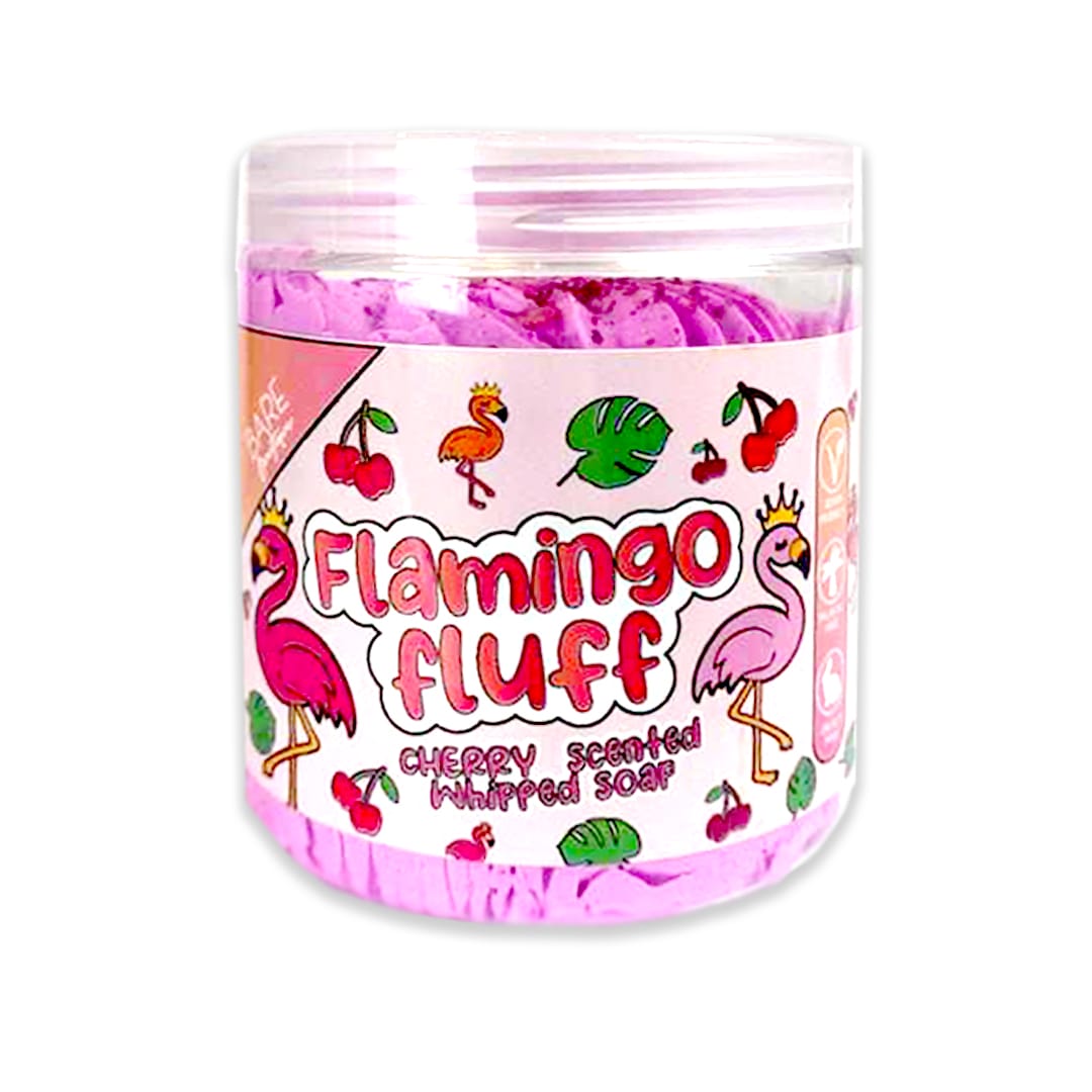 Flamingo Fluff 115g Cherry Scented Whipped Soap