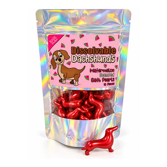 watermelon

Thank you gift

teacher gifts

stocking fillers

soft skin

Sausage dog.

Sausage dog gifts

retro 90s gifts

relaxing

I love dogs

Dogs

Daschunds

Birthday present

birthday gift

bath pearls

bath oil

animal lovers

90s nostalgia

90s gifts

90s baby