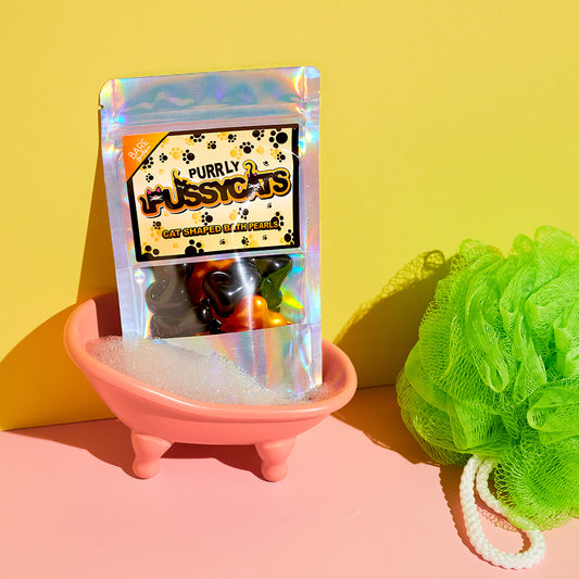 Cat, cat lovers gift,  Bath Pearls, retro gifts,  scented oil, christmas, birthday, 90s gifts