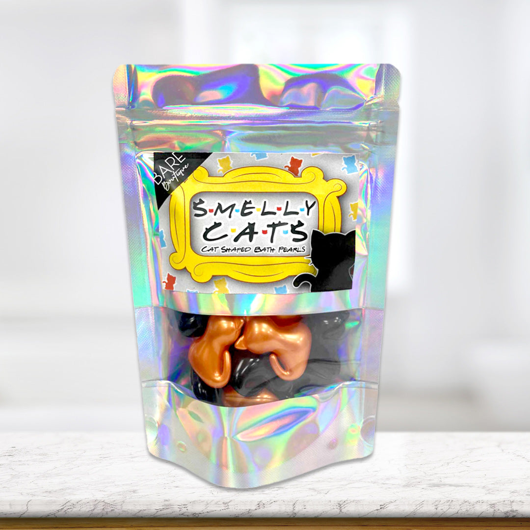 Cat, cat lovers gift,  Bath Pearls, retro gifts,  scented oil, christmas, birthday, 90s gifts