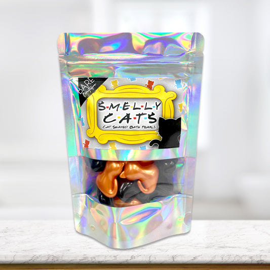 Cat, cat lovers gift,  Bath Pearls, retro gifts,  scented oil, christmas, birthday, 90s gifts